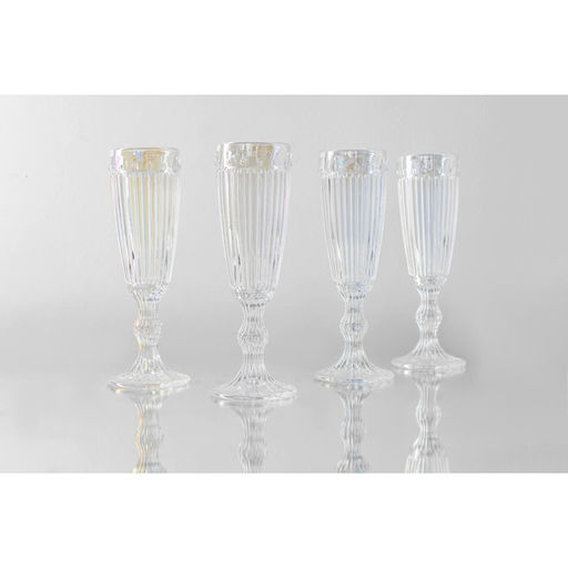 Бокал из стекла для шампанского «Босфор», 180 мл, 7×20 см, цвет перламутровый