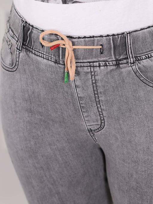 1У-52 2258.В.С1 Капри джинсовые - Almond фото 3