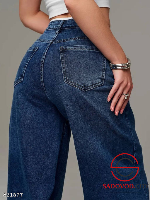 Джинсы багги с высокой посадкой - Bruno фото 2