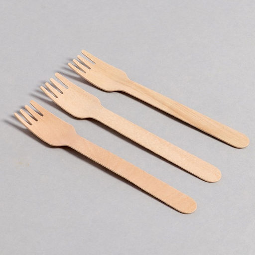 Цена за 2 шт. Вилки деревянные, 14 см, 12 шт