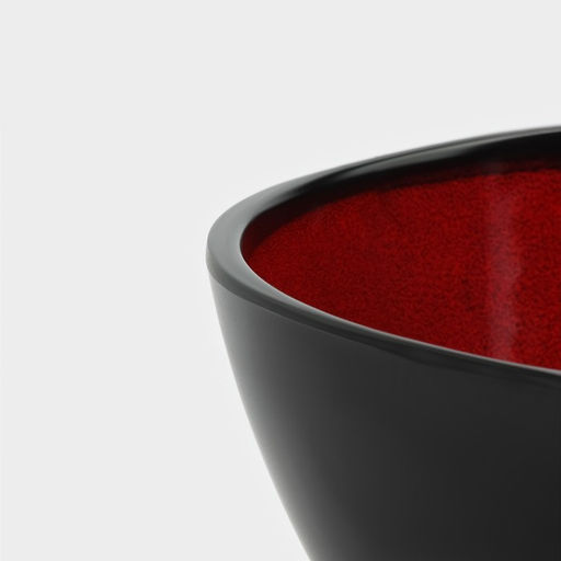 Салатник «Красный Восток», 1 л, 16.5×7.7 см, чёрный