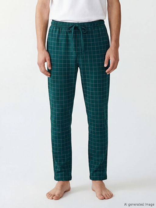 Standart Kal?p Ekose Erkek Pijama Alt?