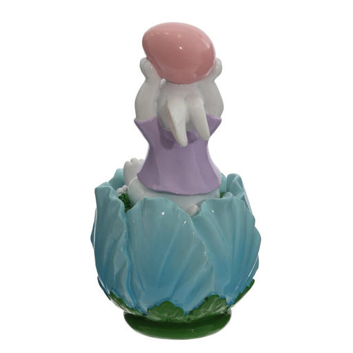 Фигурка декоративная "Заяц в чашке", L9 W7,5 H14 см