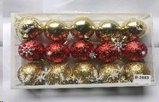 Елочные шары 15 штук 5 см / B-2583 /уп 96/ - Галеонтрейд фото 2