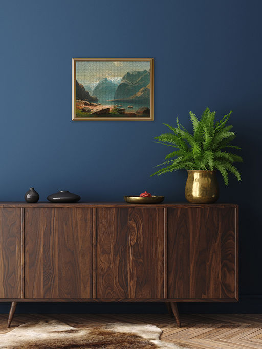 ФРЕЯ GTG-PZLD-013 Пазл деревянный Озеро в горах Швейцарии. 1866. Саврасов А.К. 500 элемент