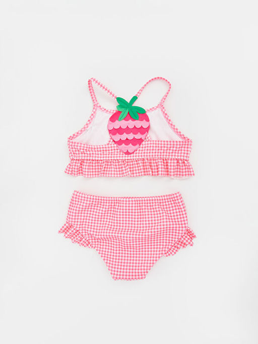 Ekose K?z ?ocuk Bikini Tak?m?