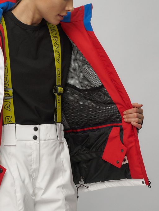 Горнолыжный костюм женский белого цвета 02201Bl - Chunmai фото 17