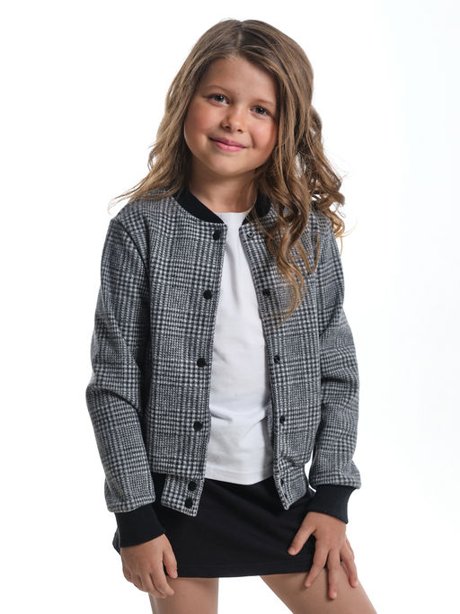 Джемпер на клепках для девочки UD 7869 клетка - Mini maxi фото 7