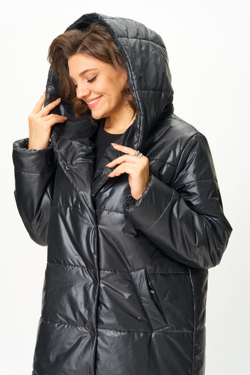 Пальто Anastasia Mak 3011 черный фото 4