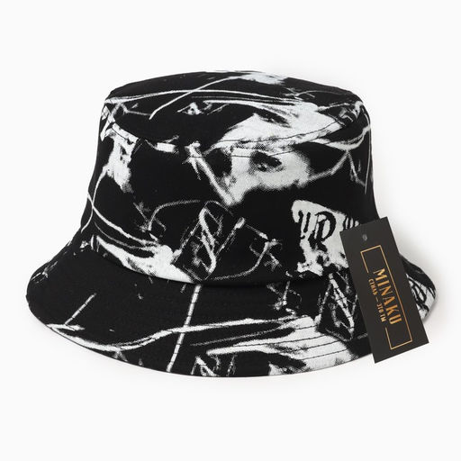 Панама детская MINAKU «Тай-Дай», чёрный/белый, размер 54