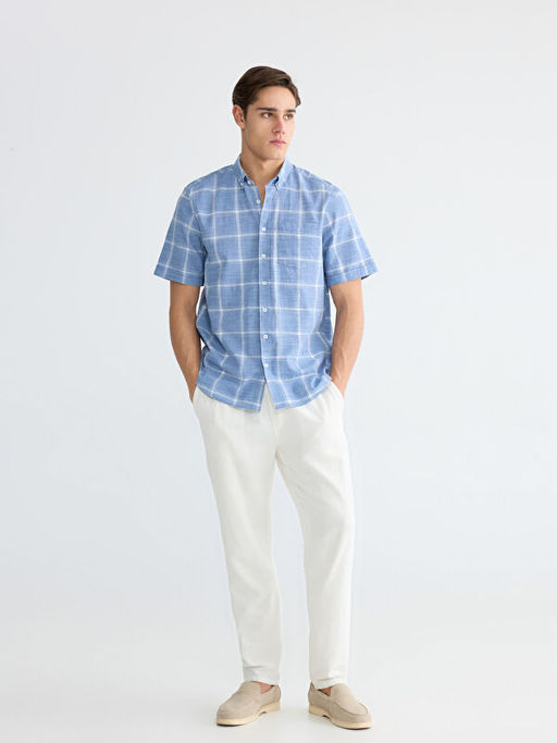 Regular Fit Kareli Erkek G?mlek