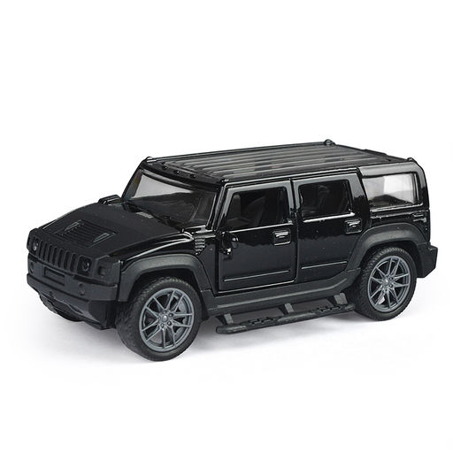 Чёрная инерционная машинка Сафари die-cast,1:32, открывающиеся двери