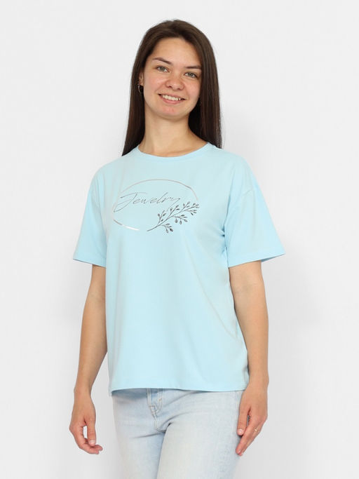 CRB wear/CSMW 60271-43 Футболка женская,голубой/Ex.Cherubino