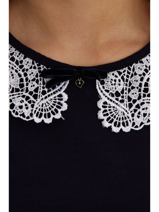 Блузка темно-синий 181230510б - Nota bene фото 8