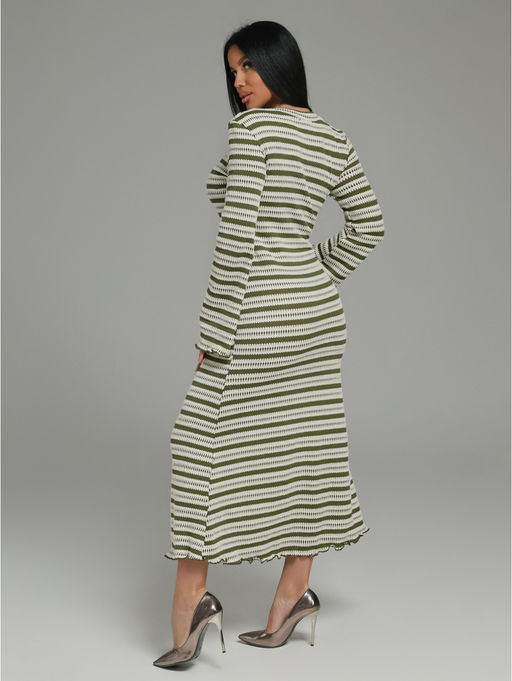 Амелия платье женское (бело-черный) - Lovetex фото 11