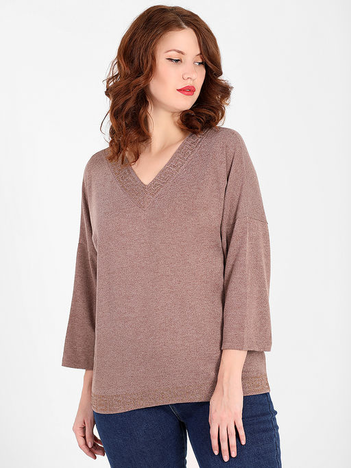 Кофта женская нарядная большие размеры - Almond фото 2