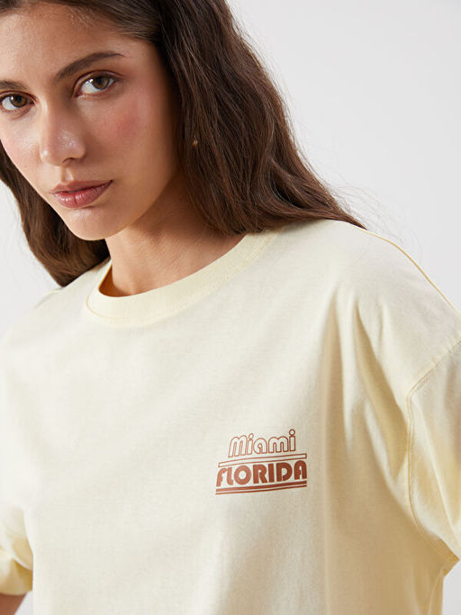 Florida Bask?l? Oversize Kad?n Ti??rt