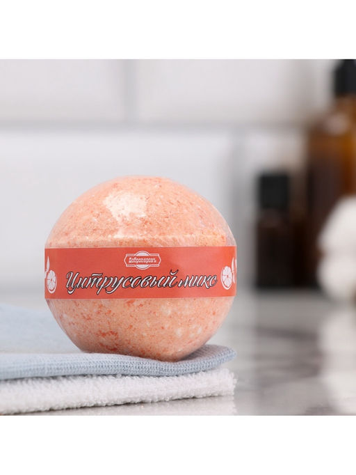 Цена за 2 шт. Бомбочка для ванн Добропаровъ «цитрусовый МИКС» апельсин, грейпфрут и лимон, 110 г