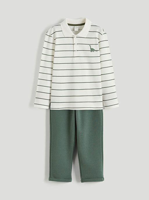 Polo Yaka Erkek ?ocuk Ti??rt ve Pantolon