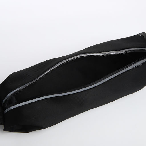 Сумка поясная на молнии, светоотражающие элементы, цвет чёрный - Simaland фото 5