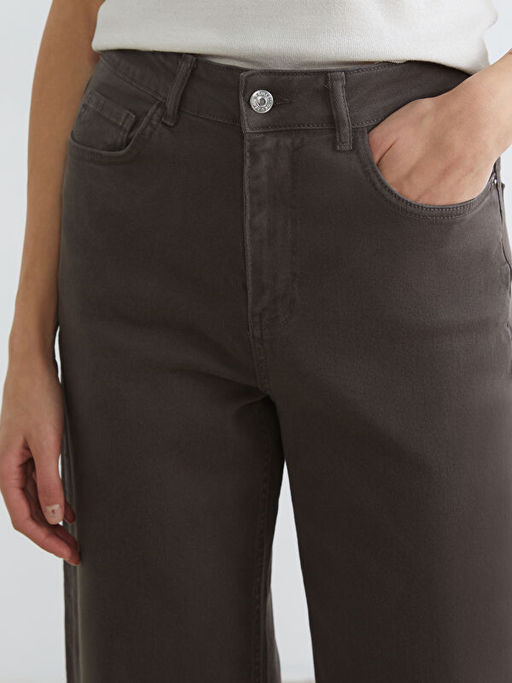 Wideleg Kad?n Jean Pantolon