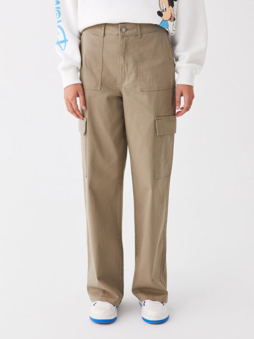 Kad?n Rahat Kal?p D?z Kargo Pantolon