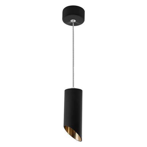 Светильник потолочный на подвесе MR16 35W 230V, черный, золото, D55*H125 ML1818