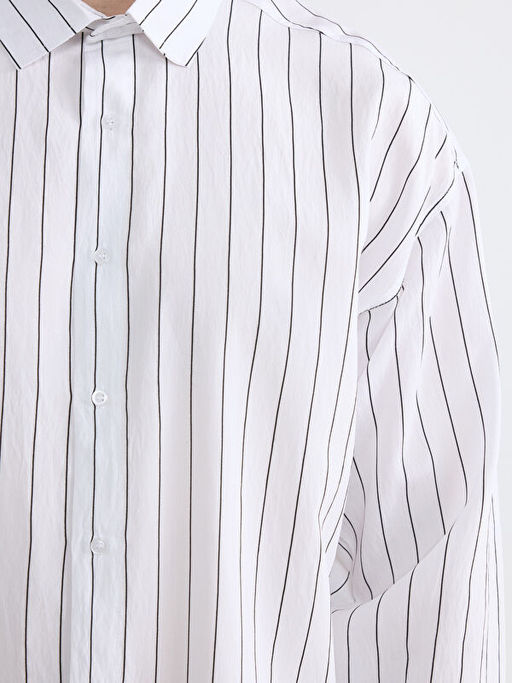 Regular Fit ?izgili Erkek G?mlek