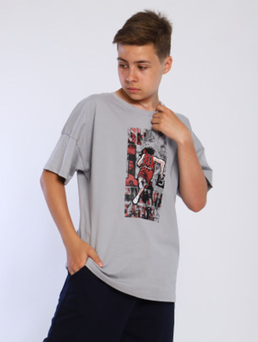 Футболка "Данк" светло-серый