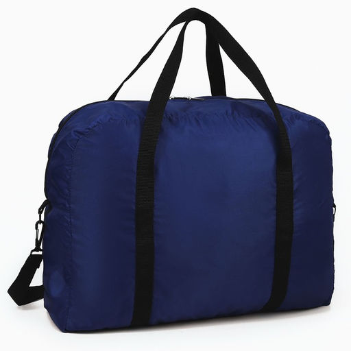 Сумка дорожная на молнии, складная в косметичку, цвет синий - Nazamok фото 5