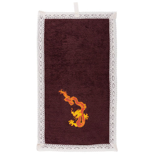 НАБОР ПОЛОТЕНЕЦ ИЗ 2Х ШТ ГОД ДРАКОНА,МАХР50Х30СМ,ВАФЛЯ50Х70СМ,ЖЁЛТЫЙ,КОРИЧН. - Lefard фото 4