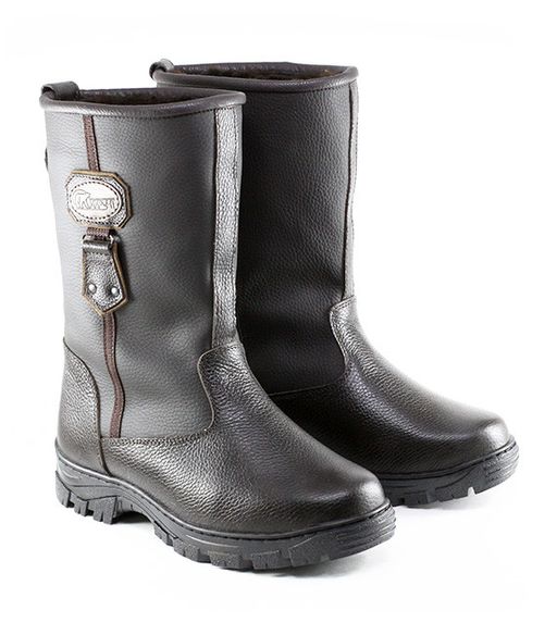 Сапоги мужские Сибирь, коричневые, литая подошва