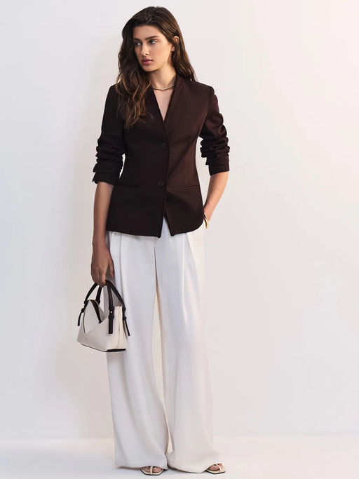 Приталенный жакет из хлопка / Zarina  фото 3