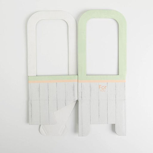Коробка-переноска для цветов For you, 12 12 22 см - Дарите счастье фото 4