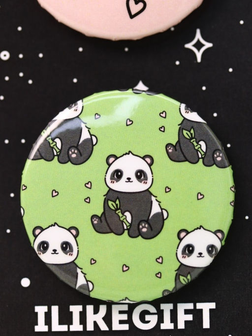 Набор значков 3 шт. iLikeGift Аниме Panda