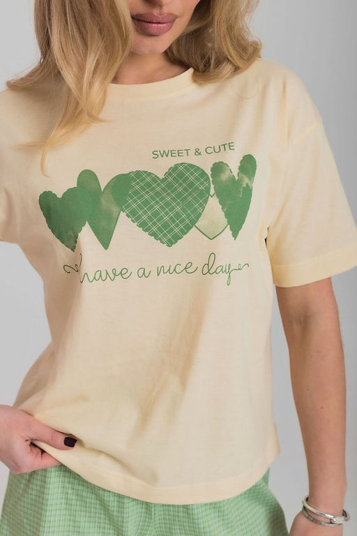 Пижама М325338Пмз молочный/зеленый - Елена фото 3