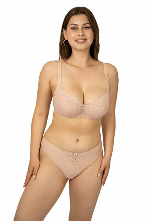 Rina бюстгальтер полудубл. жен. PN-1202 - миндально-розовый - Primaverina фото 3