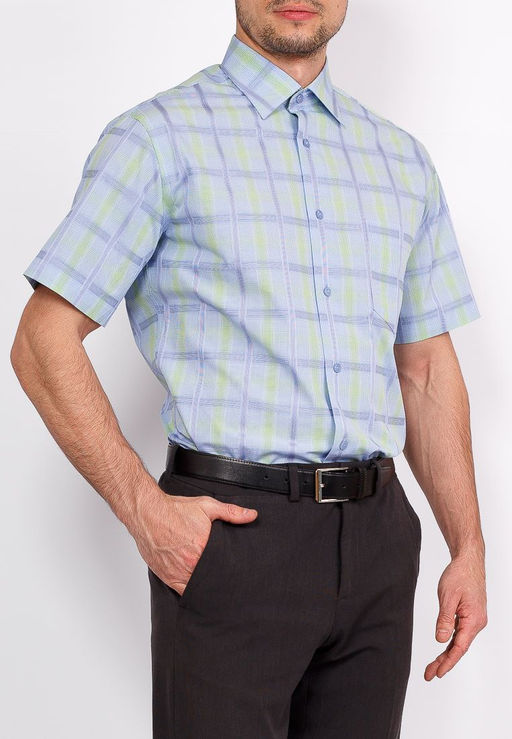 Сорочка мужская короткий рукав GREG 245/301/53/Z/1  фото 2