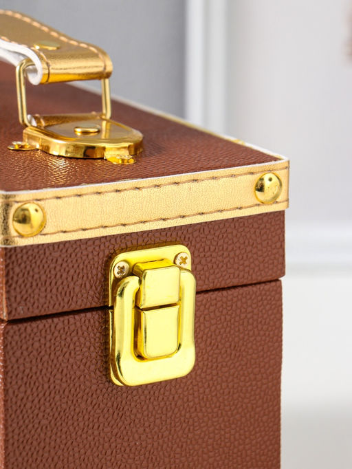 Шкатулка для украшений «Молочный шоколад», с ручкой, 20×9×14 см