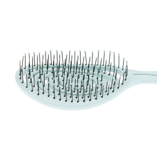 Dewal Beauty Щетка для волос продувная с нейлоновым штифтом / Eco-Friendly Aqua, улитка, голубой DBEF2-Aqua  фото 2