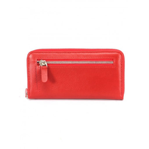 Портмоне женское Croco-ПР-956 натуральная кожа 3 отд, 11 карм, красный матовый (16) 263623  фото 2