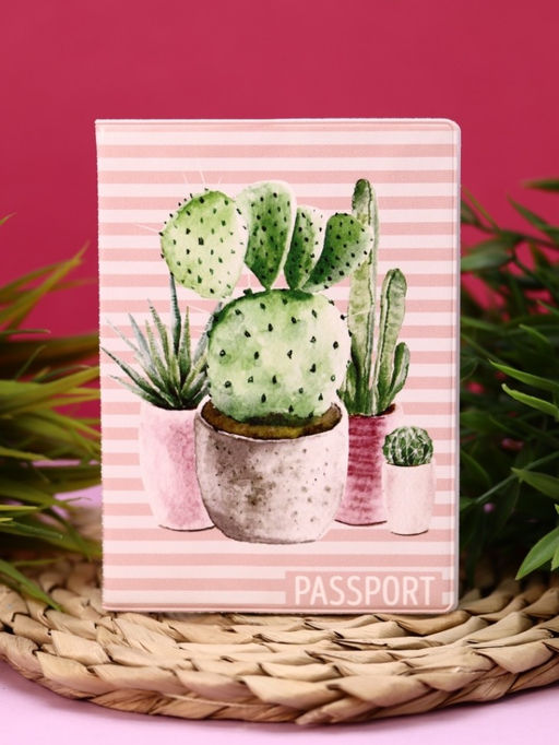 ОБЛОЖКА ДЛЯ ПАСПОРТА Cactus, плотность 600 мкм