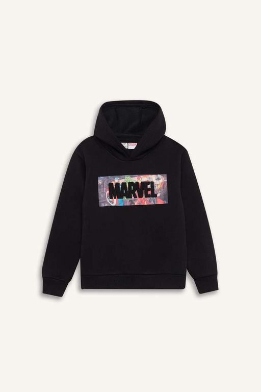 Толстая толстовка с капюшоном Marvel Avengers для мальчиков - Defacto фото 7