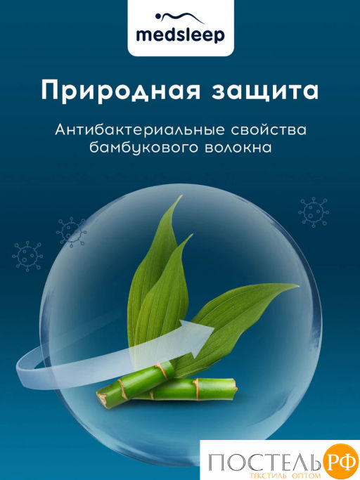 Комплект подушек MEDSLEEP DAO микробамбук/бамбук/микроволокно  фото 7