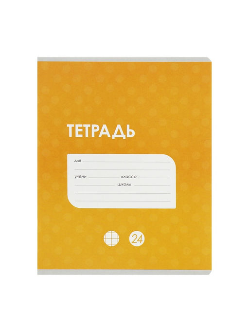 Набор тетрадей 24 листа в клетку Calligrata «Однотонная Классика с уголком», обложка мелованный картон, серые листы, 10 шт.