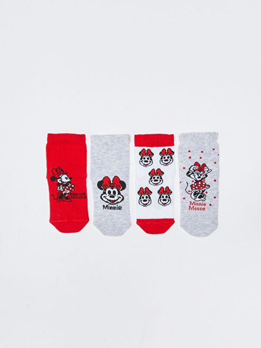 Minnie Mouse Desenli K?z Bebek Soket ?orap 4l? - Waikiki фото 2