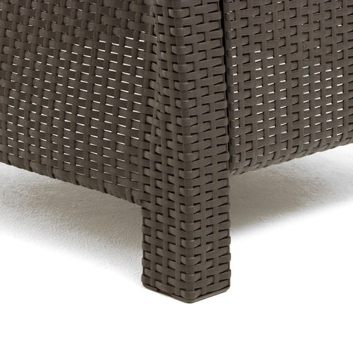 Набор садовой мебели «Ротанг», 4 кресла, стол, коричневый