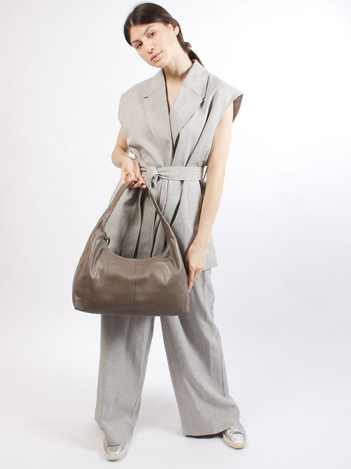 LACCOMA сумка НИ8337-хаки натуральная кожа