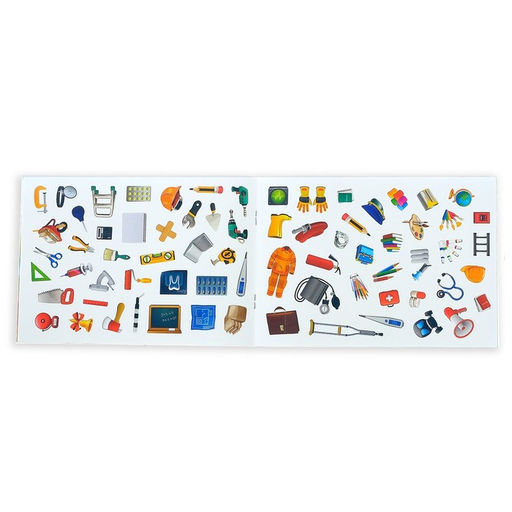 Наклейки детские 111 наклеек. Профессии, 12 стр.