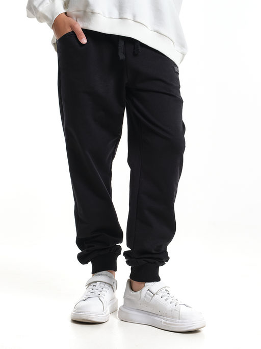 Брюки для мальчика штаны спортивные школьные 22-9819 черный - Mini maxi фото 3